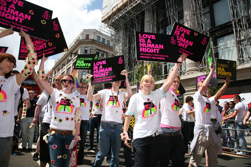 Amnesty at London Pride 