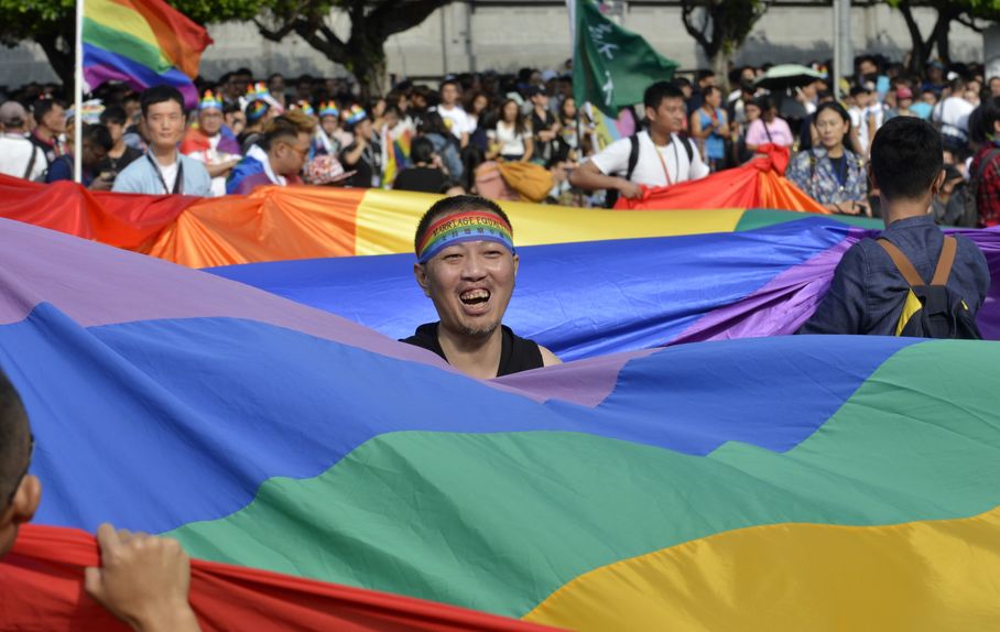 In October 2017, tens of thousands of people marched in Taiwan's first gay pride parade