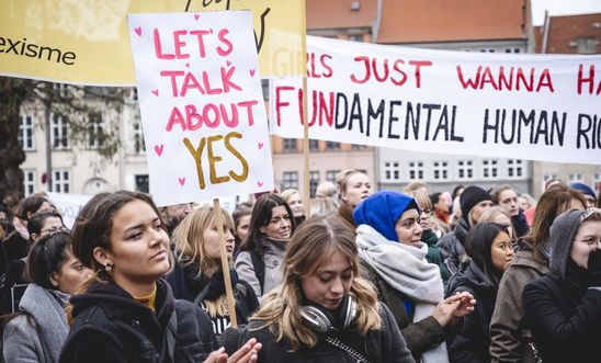 Consent march in Denmark