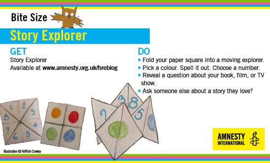 Use your paper folding skills to make a story explorer