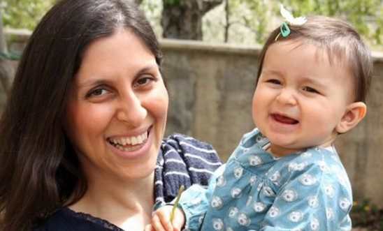 Nazanin Zaghari-Ratcliffe pictured with her daughter Gabriella before her detention