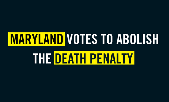 Maryland votes to abolish the death penalty 