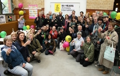 Manchester Amnesty members celebrate 50 years of Amnesty International