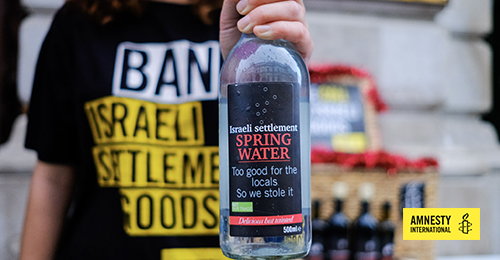 Thank you for acting to help ban Israeli settlement goods