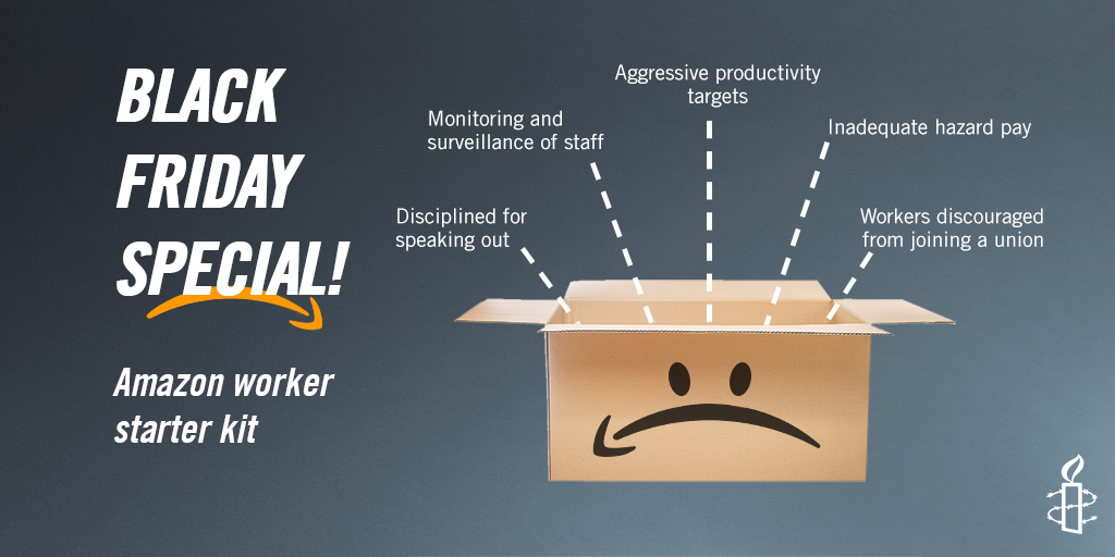 Black Friday Amazon putting workers' lives at risk during shopping