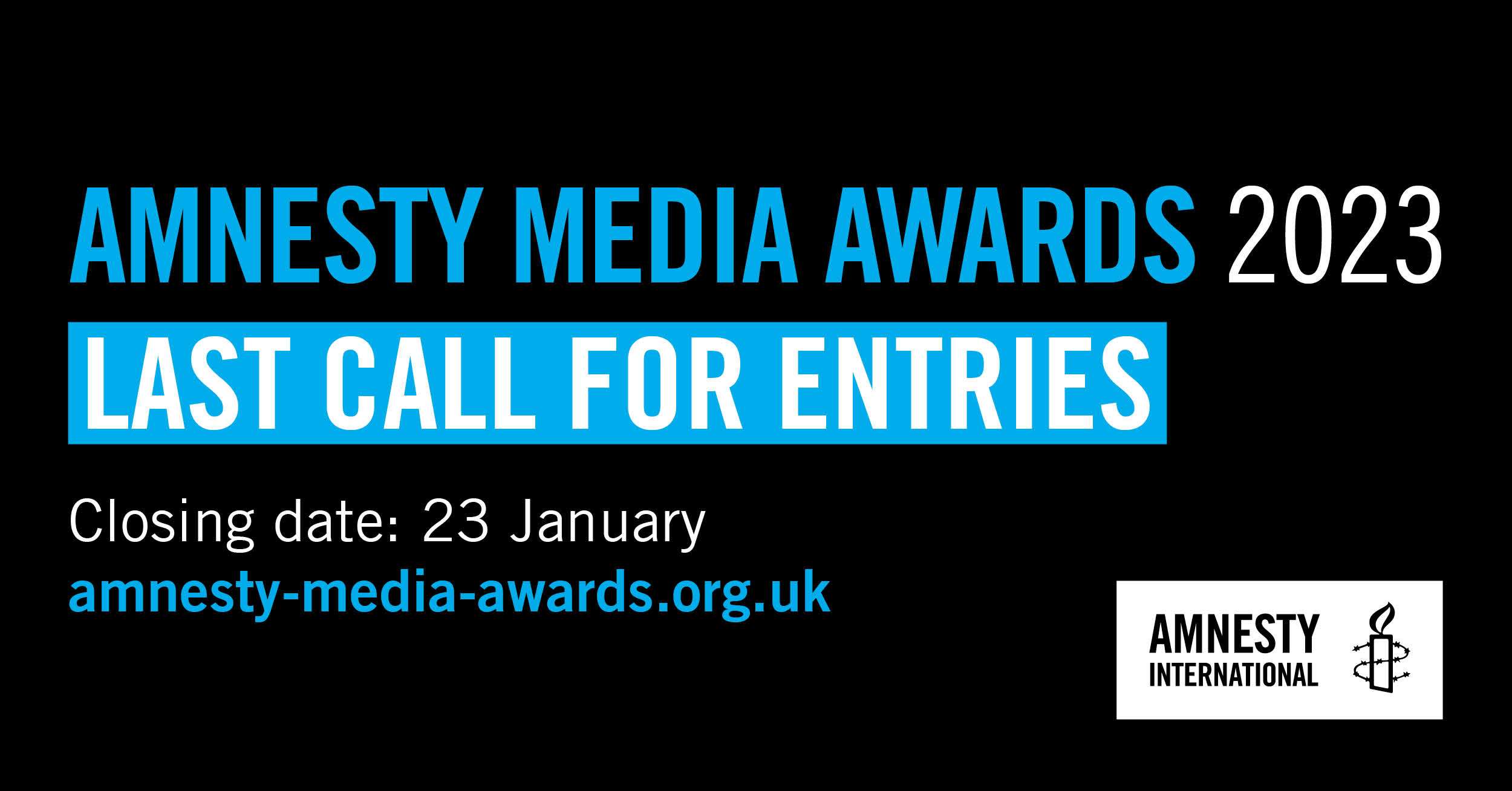 Amnesty Media Awards 2023 Final call for entries
