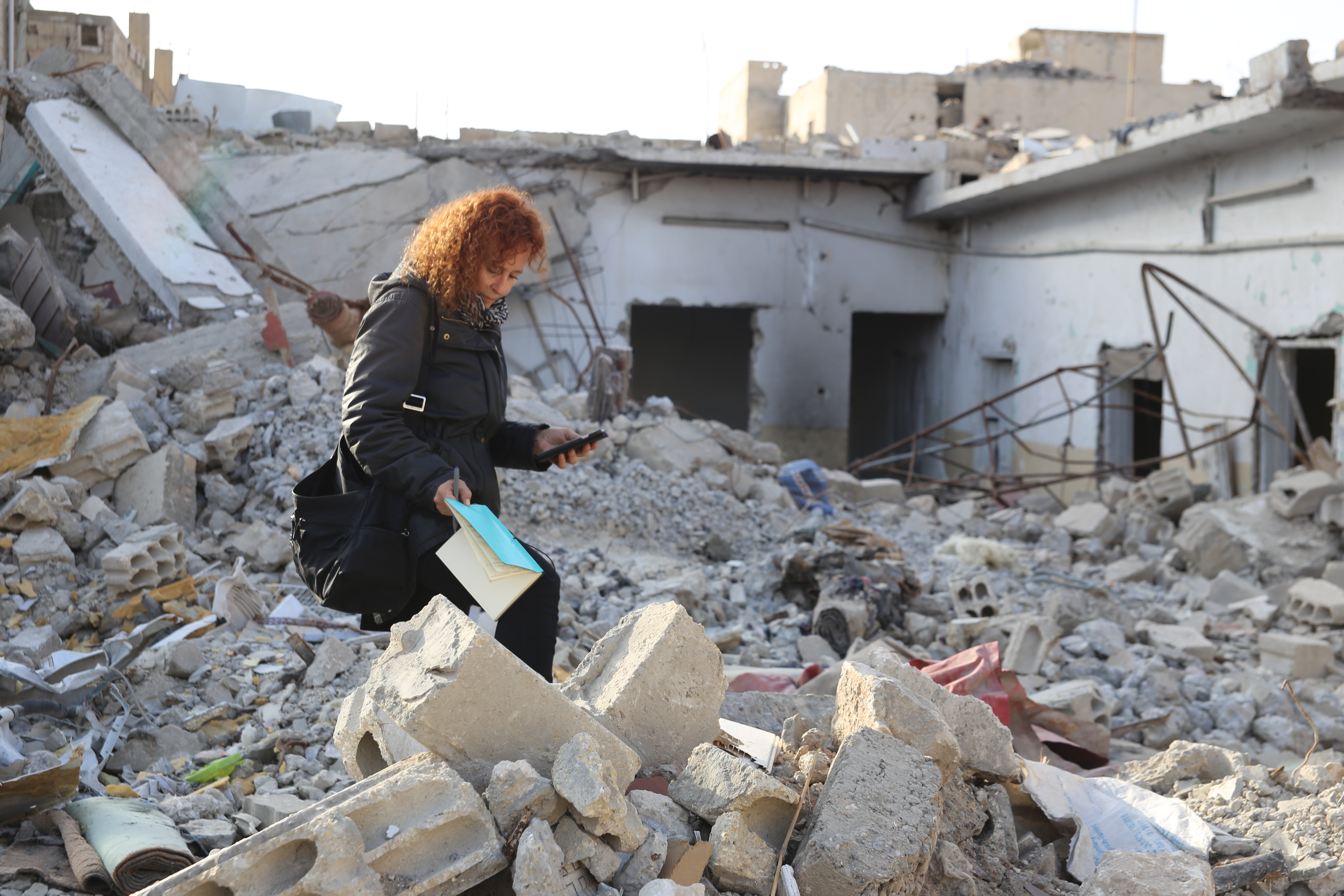 Donatella Rovera in Raqqa, Syria