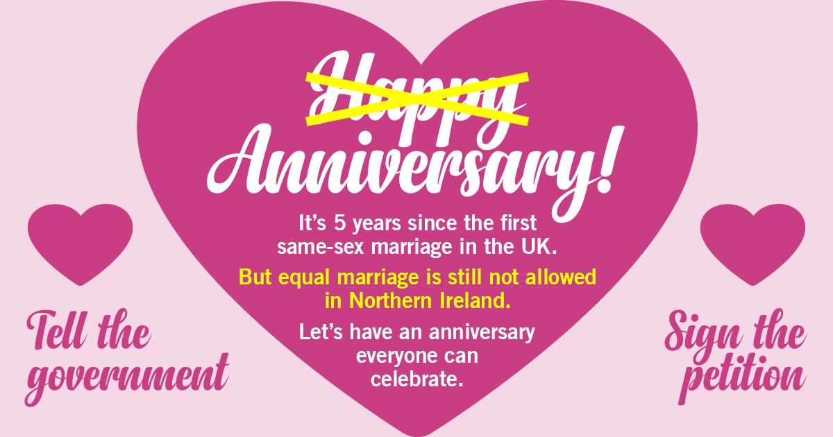 First same-sex couple to marry in UK says five-year anniversary marred by inequality for Northern Ireland couples Amnesty International UK wife 1200x630 pic First same-sex couple to marry in UK says five-year anniversary marred by inequality for Northern Ireland couples Amnesty International UK image