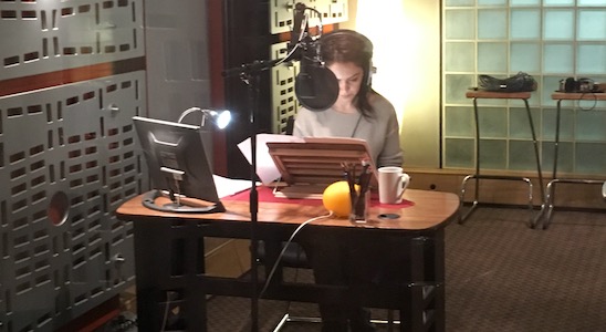 Nazanin Boniadi recording.JPG