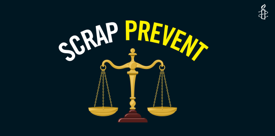 scrap prevent, with justice scale illustration