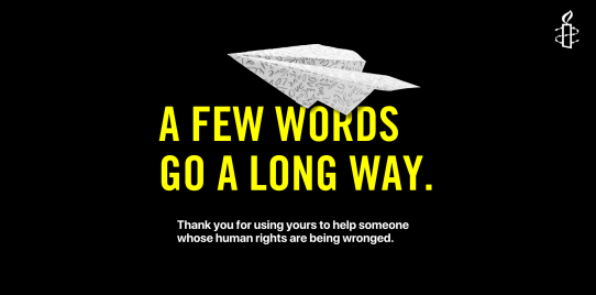a few words go a long way