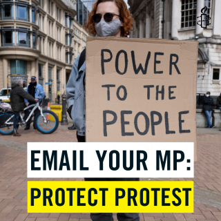 email your mp to protect our right to protest