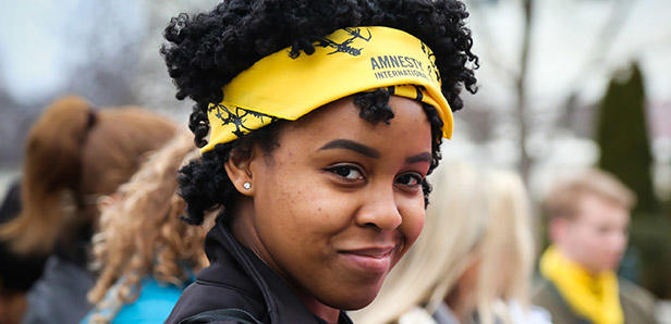 Amnesty student activist Amnesty student activist