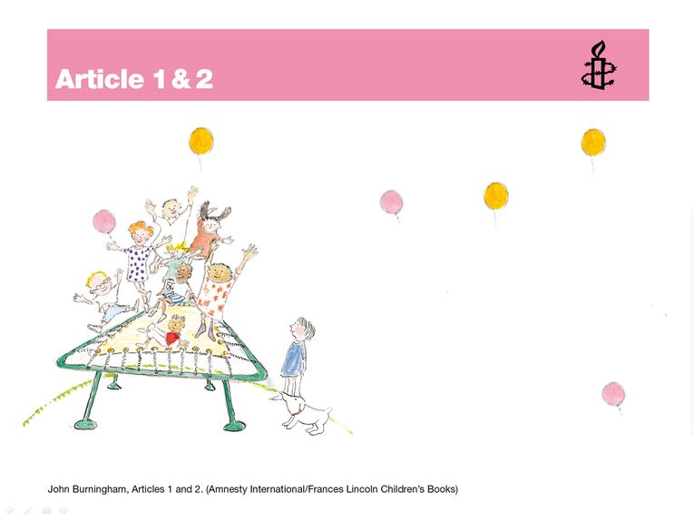 Article 1 and 2 - John Burningham