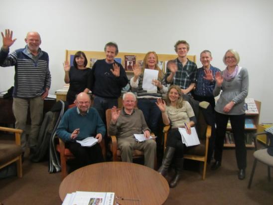 Members of the York local group say "Hello"