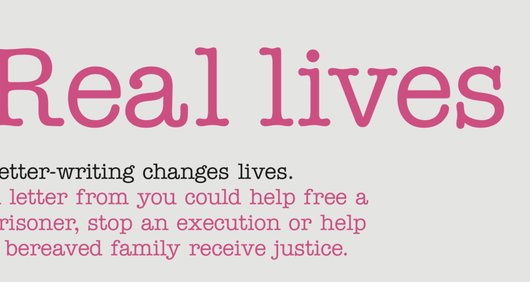 Letter-writing changes lives. Letter-writing changes lives.