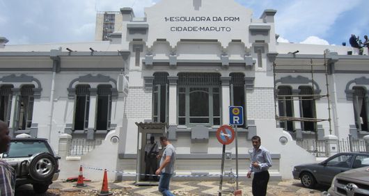The first police station in Maputo City, Mozambique