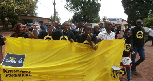 Activists in Conakry, Guinea