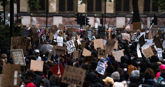 Protest in London for Black Lives Matter 