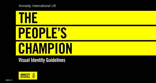 The People's Champion Visual Identity Guidelines