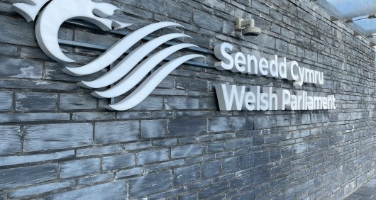A picture of the Welsh Senedd