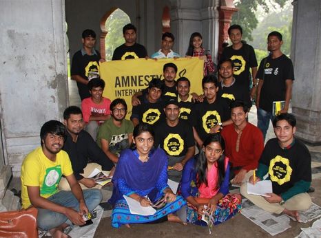 Activists in Dhaka, Bangladesh 