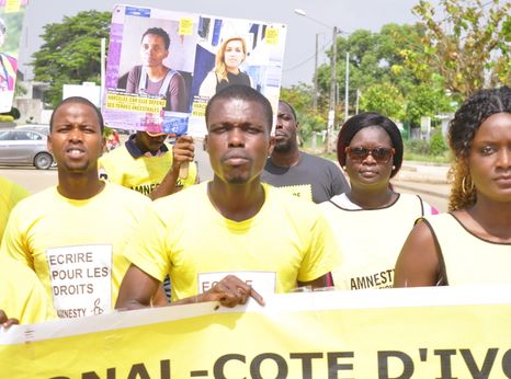 Amnesty International Côte d'Ivoire members and supporters
