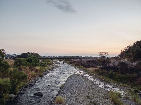 Southern border with Guatemala, Ciudad Hidalgo, Mexico