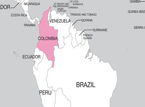 Colombia map