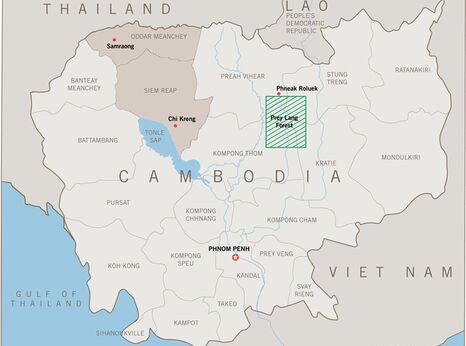 Map of Cambodia