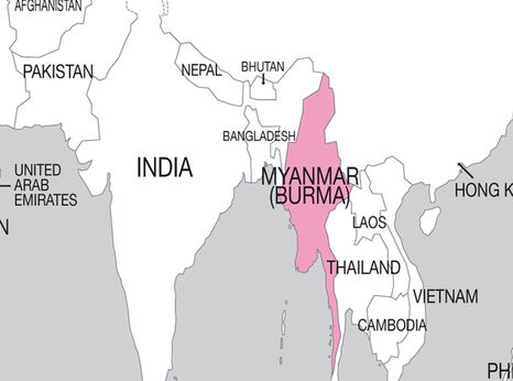 Myanmar map