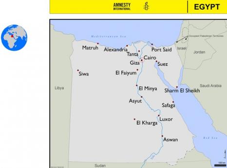 Map of Egypt © Amnesty International