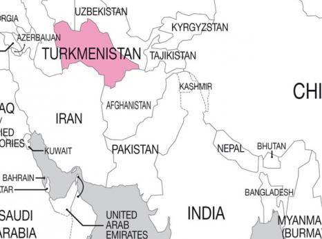 Turkmenistan map