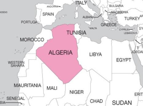 Map of Algeria