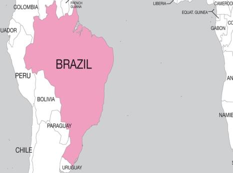 Map of Brazil