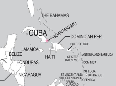 Map of Cuba