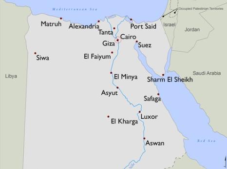 Map of Egypt © Amnesty International