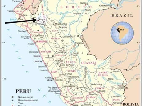 Map of Peru