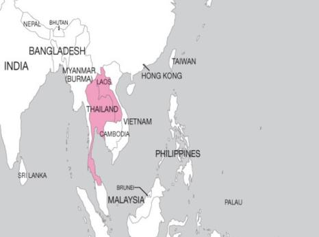 Thailand map