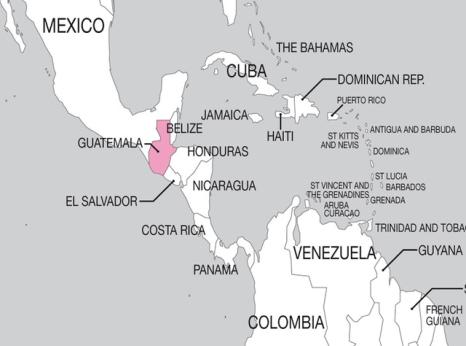 Map of Guatemala