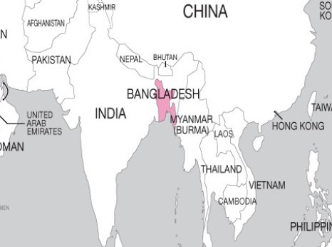 Bangladesh map