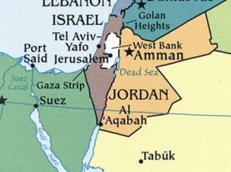 Map of Jordan