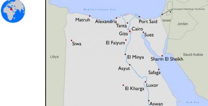 Map of Egypt © Amnesty International