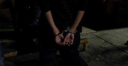 Detained person - Copyright Pablo Allison for Amnesty International