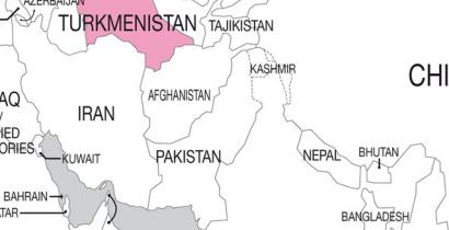 Turkmenistan map