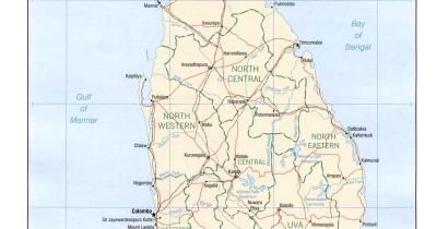 Map of Sri Lanka