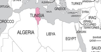 Map of Tunisia