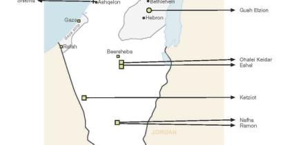 Map of the West Bank (c) 	Andrs Bereznay