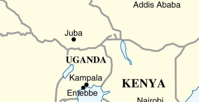 Uganda map