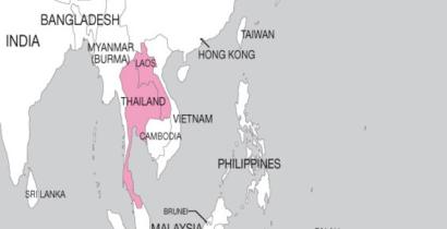 Thailand map